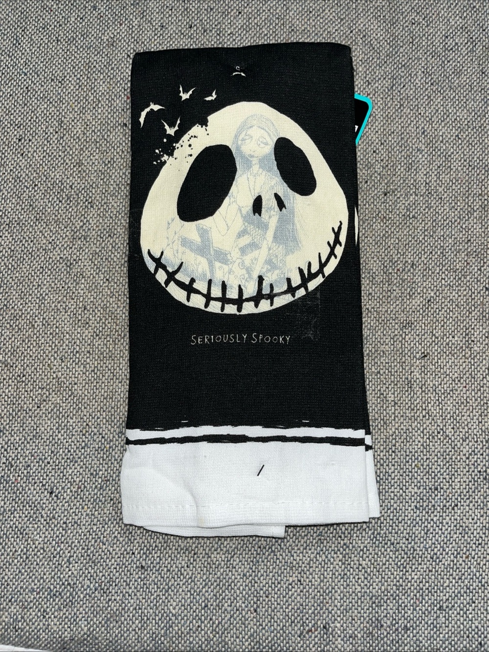 2 Disney The Nightmare Before Christmas Kitchen Hand Towels Halloween Tim Burton